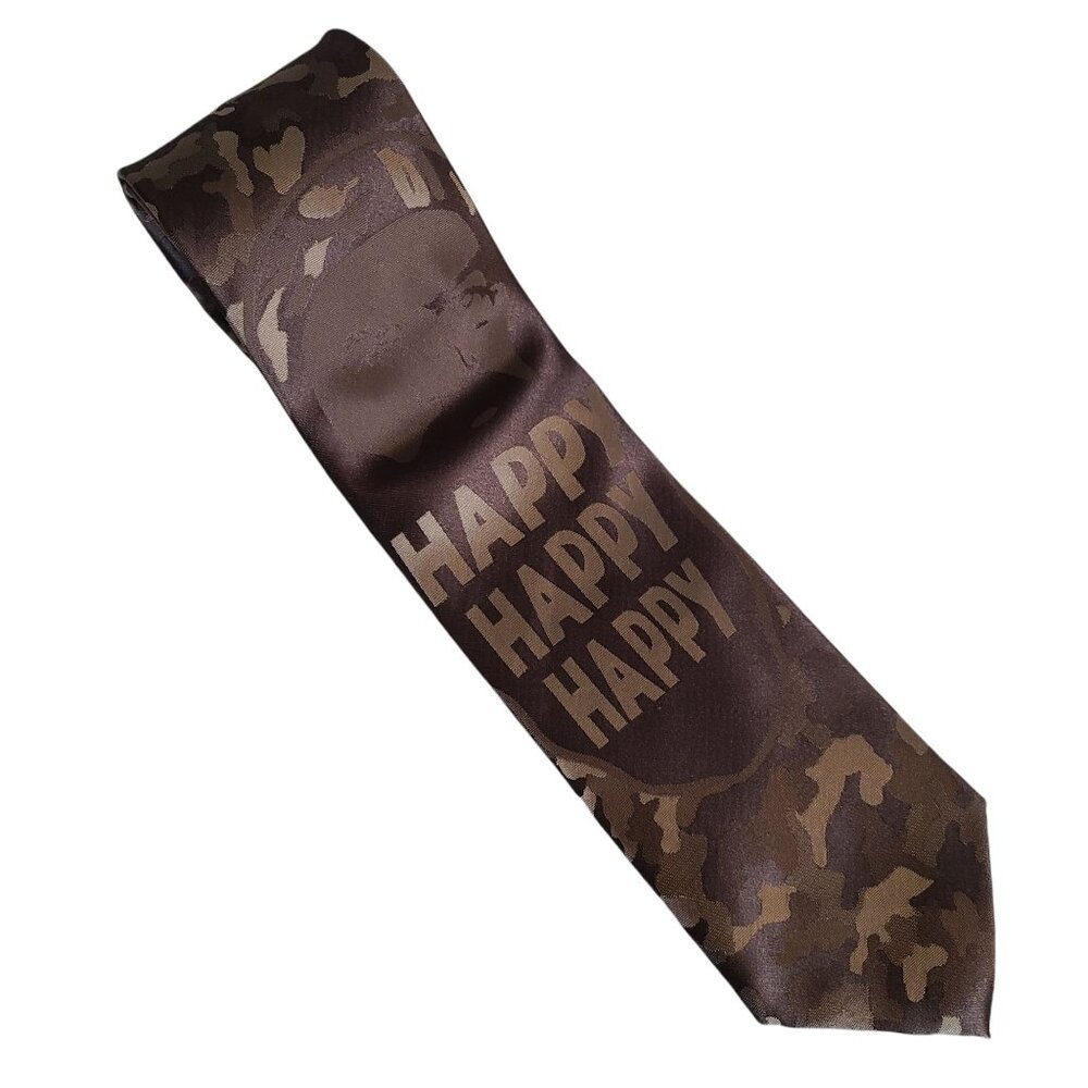 Duck Dynasty Happy Camouflage Brown Tie Mens Necktie Camo Business Career